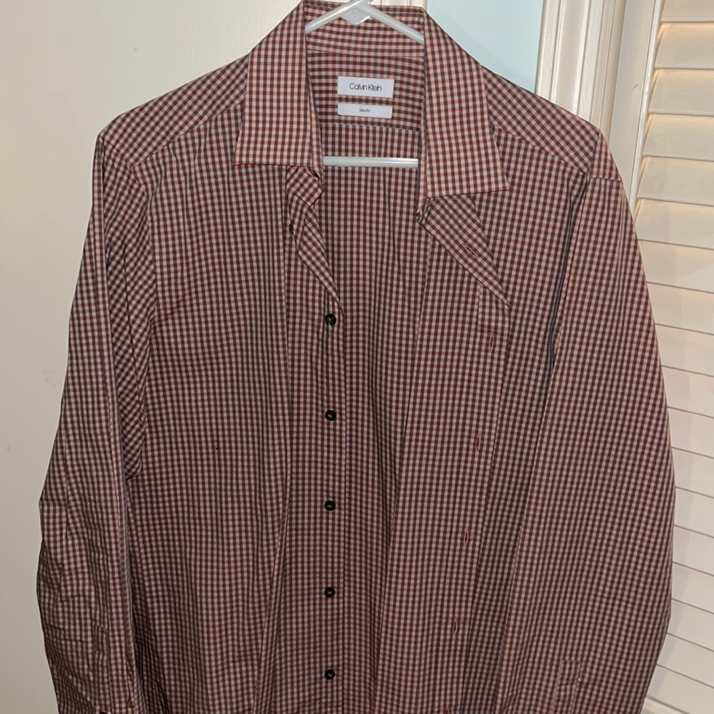 Calvin Klein button down dress shirt.